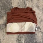 Source Unknown  Terracotta Sleeveless Crop Top Photo 5