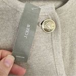 J.Crew NWT  Giselle 100% Cotton Knit Sweater Blazer Sz S Tan Quiet Luxury Preppy Photo 9
