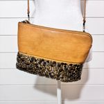 Antik Kraft  Honey Brown Metal‎ Studed Crossbody Wristlet Bag Photo 1