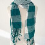 Forever 21 Plaid Green and White Scarf Photo 1