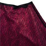 Pink Black Lace Overlay Vintage Skirt jody Of California Small Photo 4