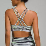 Lululemon  Energy Bra High Neck Medium Support Paint Glide Warp Multi Photo 0