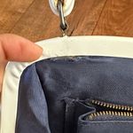 Vintage white patent leather handbag clutch with gold hardware Photo 11