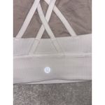 Lululemon  Energy High-Neck Longline Tough Bra Medium Support Size 4 White Photo 2