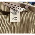 Victoria's Secret ‎ Gold V Neck Plisse Romper Small Fairytale Metallic Fantasy Photo 5