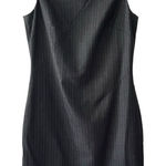 Milly  Dress Virgin Wool Cutout Shoulder Tailored Sheath Gray Pinstripe Size‎ 8 Photo 0