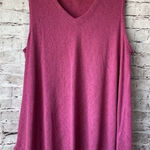 Soft Surroundings Pink V Neck Tank Top Size 2X Tunic Summer Photo 0