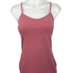 Lululemon  Pink Scoop Neck Racerback Built In Bra Workout Tank Top Size S Photo 0