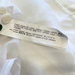 ZARA NWT  Satin Effect Mini Dress Long Sleeve White Sexy V Neck Collared Button S Photo 4