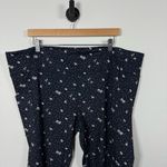 Vera Bradley NWOT Garden Ditsy Floral Polka Dot High Rise Leggings Navy Multi 3X Photo 4
