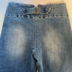 Wishlist  High Rise Bell Bottom Flare Raw Hem Light Wash Jeans - Size Small Photo 7