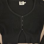 Princess Polly  Black Button Going Out Top Photo 1