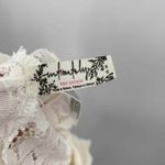 Free People Intimately  Bodysuit Womens Medium White Nylon Lace Snap Crotch Photo 6