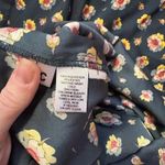 Loft  Petites Floral Print Sleeveless Shift Dress Ruffle Neckline Petite  XSP‎ Photo 5