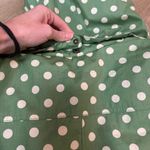 Boden Green Polka Dot Hooded Coat Size 4 Photo 9