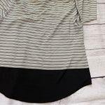 Chico's Chico’s sz 2 black and white stripe tunic dress shirt Photo 14