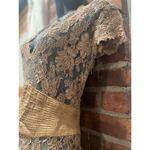 None Vintage Boho Lace Midi Dress Bridesmaid Victorian S/M Photo 6