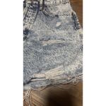 PacSun  Ultra High Waisted Festival Acid Wash Jean Shorts Frayed Hem Button Fly Photo 4
