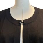 Jessica Howard  Evenings NWT Open Sweater Shrug Cardigan Black Cropped 1X Photo 1