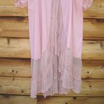Free People  Cotton Lace Ruffle Duster Top Dress Photo 5
