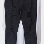 Aeropostale High Rise Skinny Jeggings Size 8 Distressed Grunge Punk Streetwear Black Photo 0