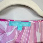 MELISSA ODABASH Keri Ruffle Tiered Print Coverup Dress Orchid Pink Size Large Photo 4