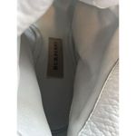 Burberry  Italy White Leather Peep Toe Slouch Booties Stiletto Heels Photo 5