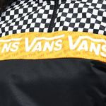 Vans Sweatshirt Women Size Medium Black 1/4 Zip Cropped Long Sleeve Pullover Photo 1