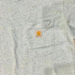 Carhartt Loose Fit Light Blue Speckled Short Sleeve Pocket T-Shirt Top Size S Photo 2