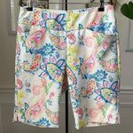IBKUL Sharon White Multi Pullon Golf Short 6 10” Photo 0