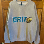 NFL Detroit lions Gray Grit football game day Sweater size large! Photo 0