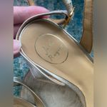 Jack Rogers gold embroidered ankle wrap espadrille wedge sandals, size 9.5M Photo 13