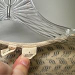 Anthropologie Moth Tan/Grey Print Knit Cropped 3/4 Sleeve Sweater Top size S Photo 2