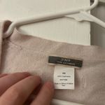 J.Crew ☀️3/$25  100% cashmere striped cardigan with pockets navy blue cream xs Photo 1