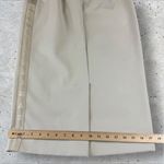 Max Mara ‎ SFILATA RUNWAY Pencil Midi Skirt Khaki Beige Spell Out Logo Sz XS Photo 5