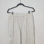 Jenni Kayne Cream Wide Leg Pants with Navy Stripes Size Small Photo 2