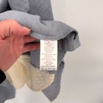 LOGO Cardigan Vest Womens XL Blue Cotton Cream‎ Swiss Dot Lace Photo 5