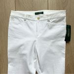 Ralph Lauren NWT Lauren Stretch White Straight Leg Pants Size 2 NEW Photo 2
