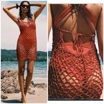 ZARA  Crochet Macrame‎ Knit Dress Coverup NWT S/M Photo 1