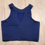brenda's New Brenda Sparkeling Navy Cropped Tank Top Photo 2