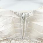 Betsy and Adam Womens Vintage 90s Ivory Lace Bridal Prom Formal Dress Size 16 Photo 9