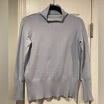 French Connection  Light Blue Mock Turtleneck Knit Long Sleeve Sweater Size M Photo 0