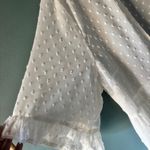 Torrid 0 White L Cover Up Swiss Dot Sheer Open Feminine Boho Tiered Layering Photo 5