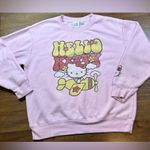 Hello Kitty  Size L Pink Crewneck Graphic Print Sweatshirt Photo 0