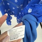 Shoshanna  Blue Marlene Floral Button Front Mini Dress Size 8 Formal Photo 7