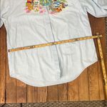 Disney  Winnie Pooh artist embroidered vintage chambray, denim button down Shirt Photo 4