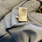 Loft Ann Taylor  Blazer Jacket Women's Knit Medium Gray Single Button Stretch‎ Photo 5