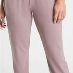Athleta Salutation Workout Stylish Mauve Jogger Pants Photo 0
