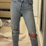 AGOLDE Jamie High Rise Distressed Jeans in Shakedown Size 25 Photo 0
