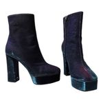 Giuseppe Zanotti  Notturna Iridescent Platform Ankle Booties - 39.5 / 8.5 Photo 2